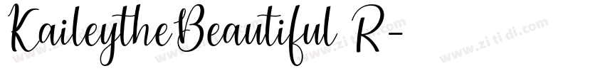KaileytheBeautiful R字体转换